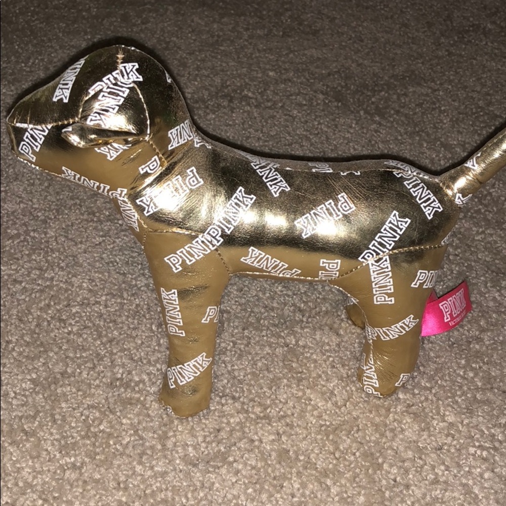 Victoria secret pink stuffed dog